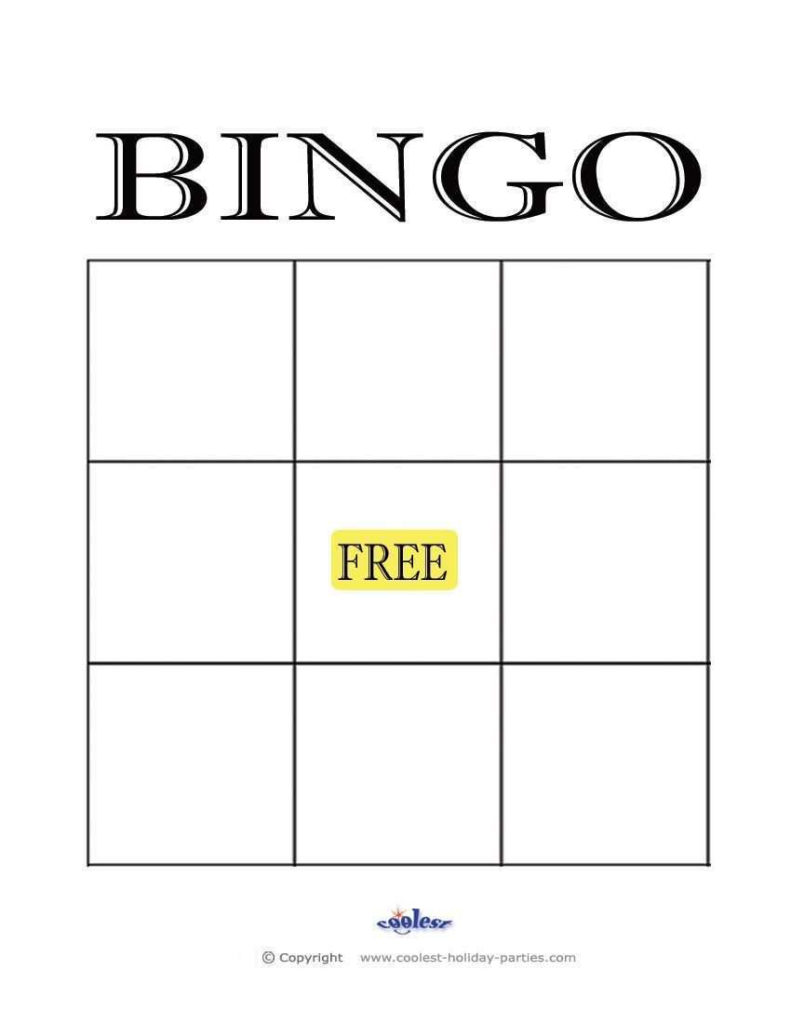 Free Bingo Card Template 5X5 Cards Design Templates