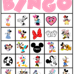 Free Minnie Mouse Disney Bingo Party Printable Free