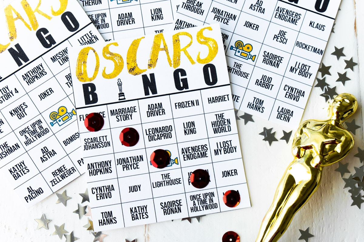 Free Printable 2025 Oscars Bingo Cards Play Party Plan