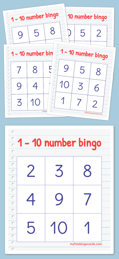 Free Printable And Virtual Bingo Cards Prek Math