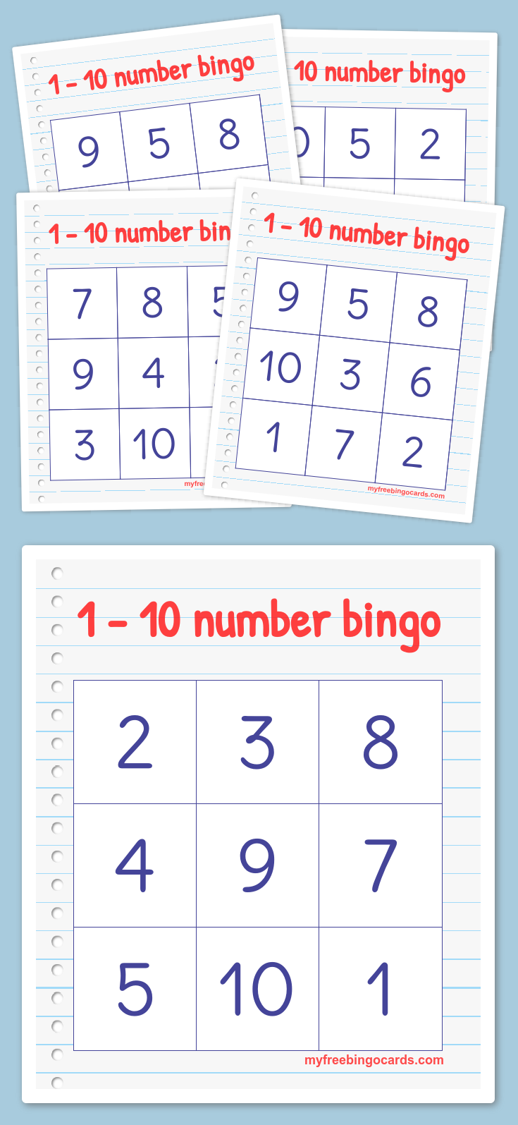 Free Printable And Virtual Bingo Cards Prek Math 