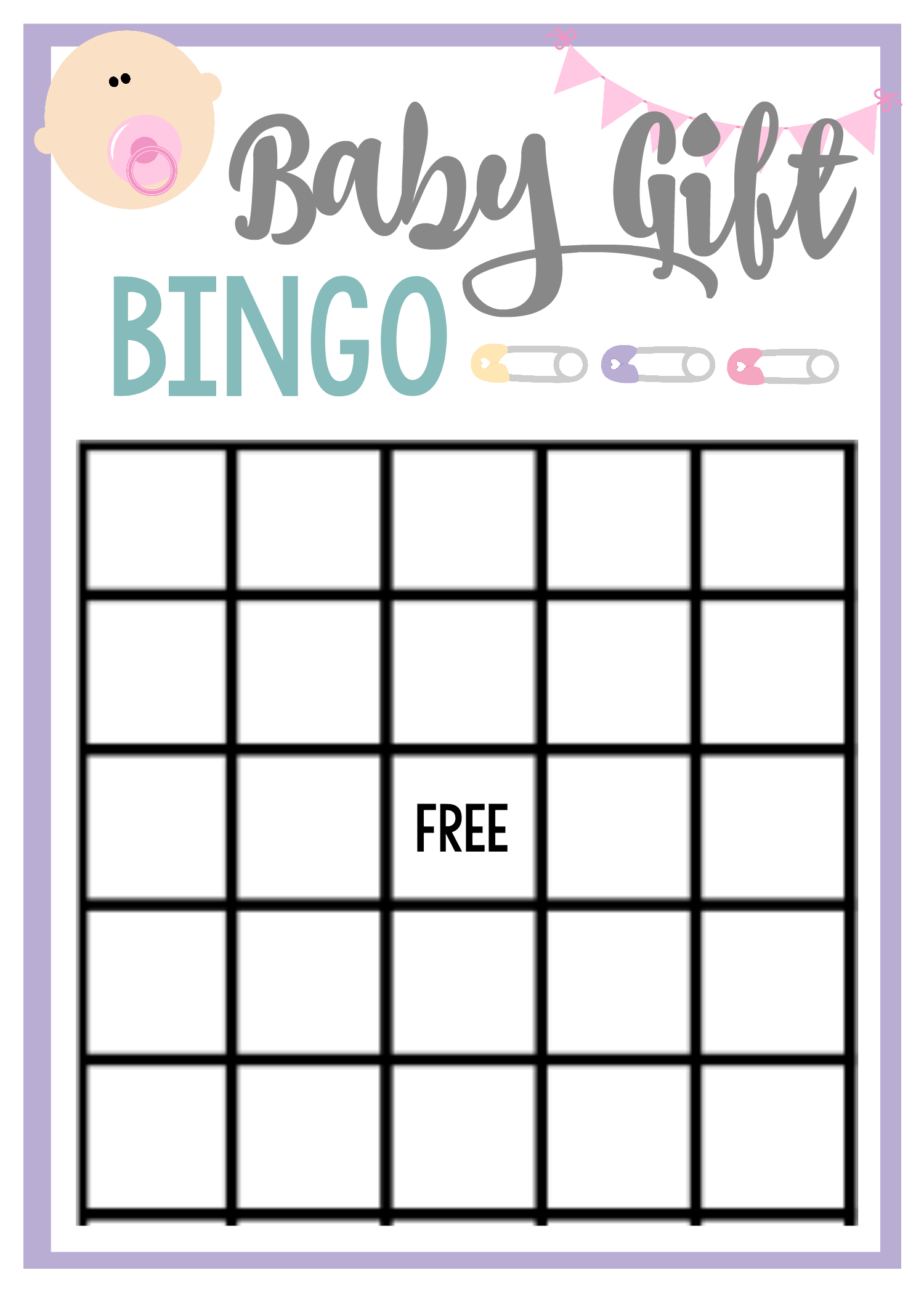 Free Printable Baby Shower Games For Large Groups Fun 
