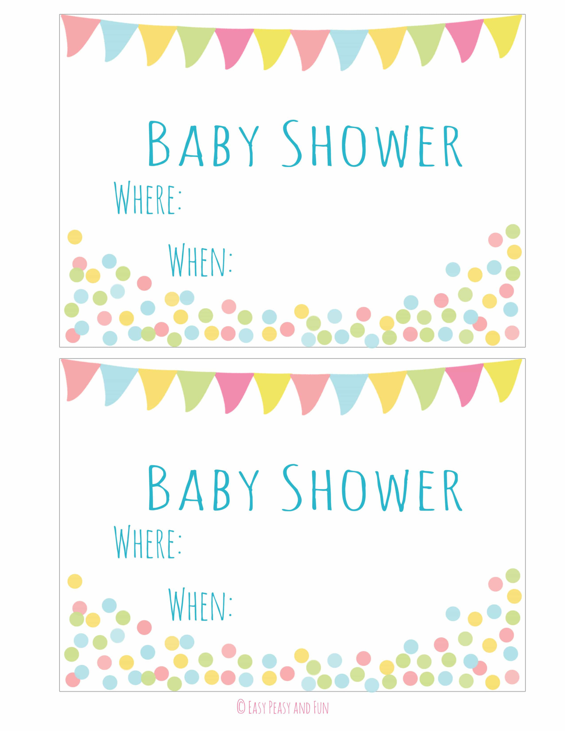 Free Printable Baby Shower Invitation Easy Peasy And Fun