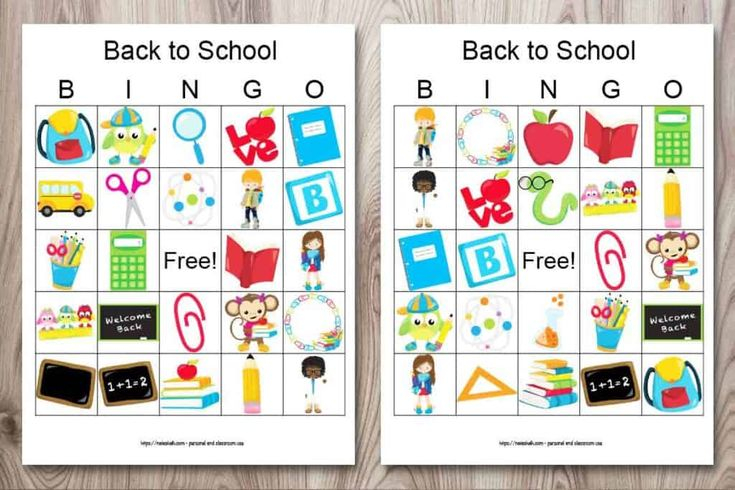 Free Printable Back To School Bingo easy Icebreaker 