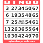 Free Printable Bingo Cards 1 75 Printable Cards