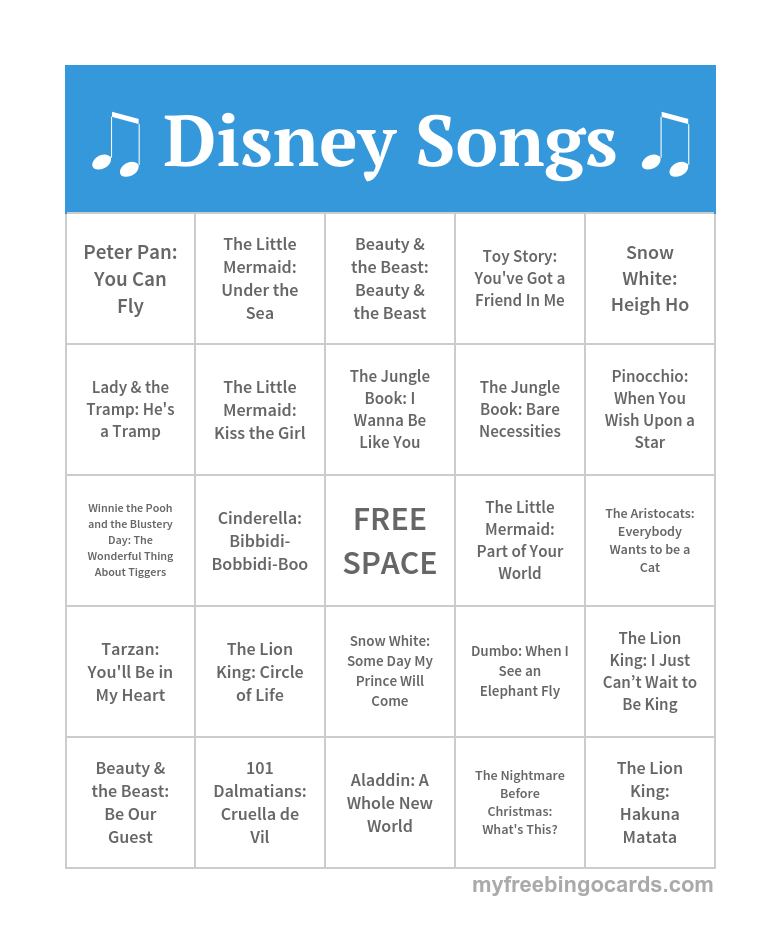 Free Printable Bingo Cards Bingo Cards Broadway Theme 