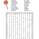 Free Printable Candy Word Search Kids Word Search Kids