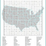 Free Printable Fifty State Word Search