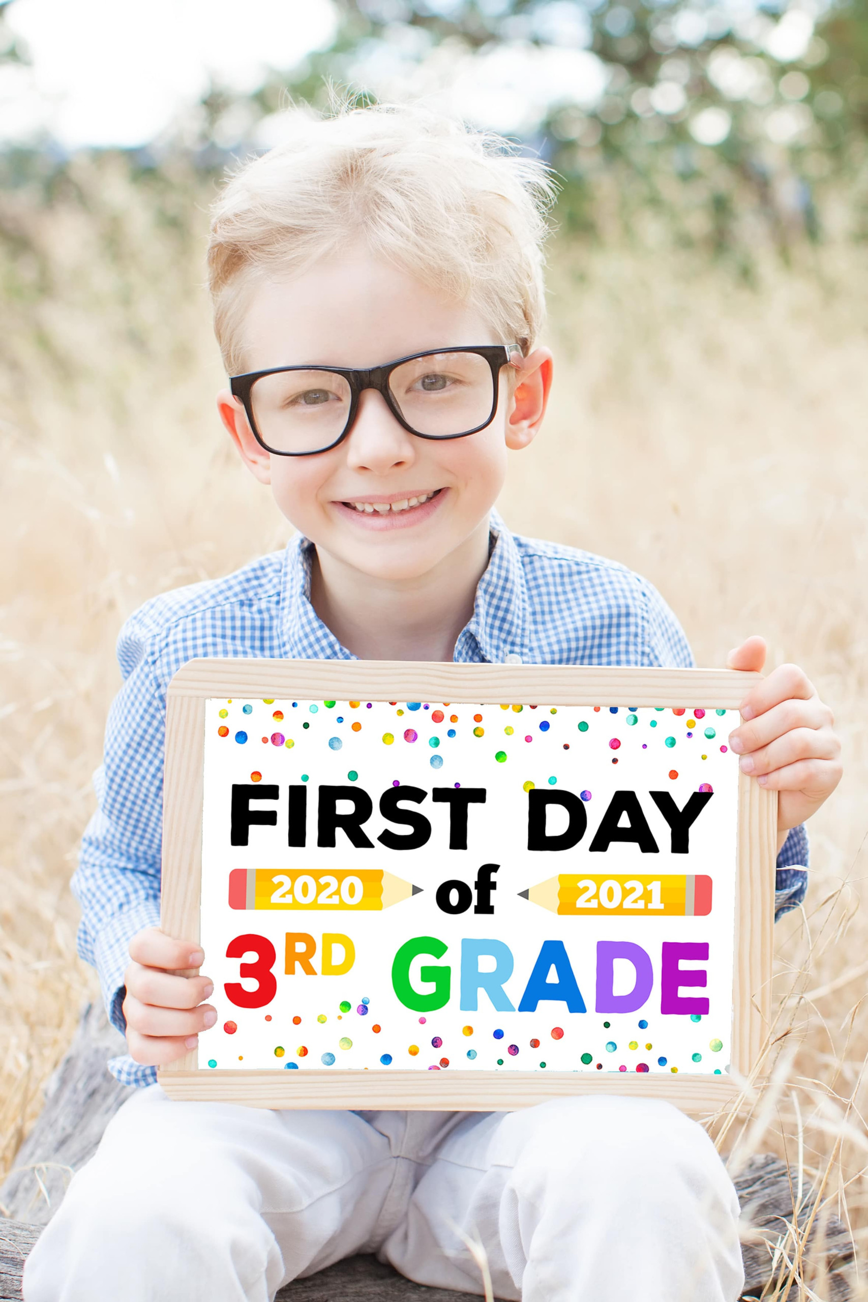 Free Printable First Day Of School Signs 2025 Happiness 