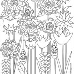 Free Printable Floral Coloring Page Ausdruckbare