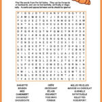 Free Printable French Food Word Search French Worksheets