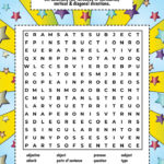Free Printable Grammar Themed Word Search With Solution