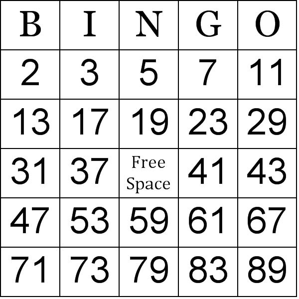 Free Printable Number Bingo Cards With Images Bingo 