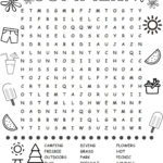 Free Printable Summer Word Search Colouring Page Summer