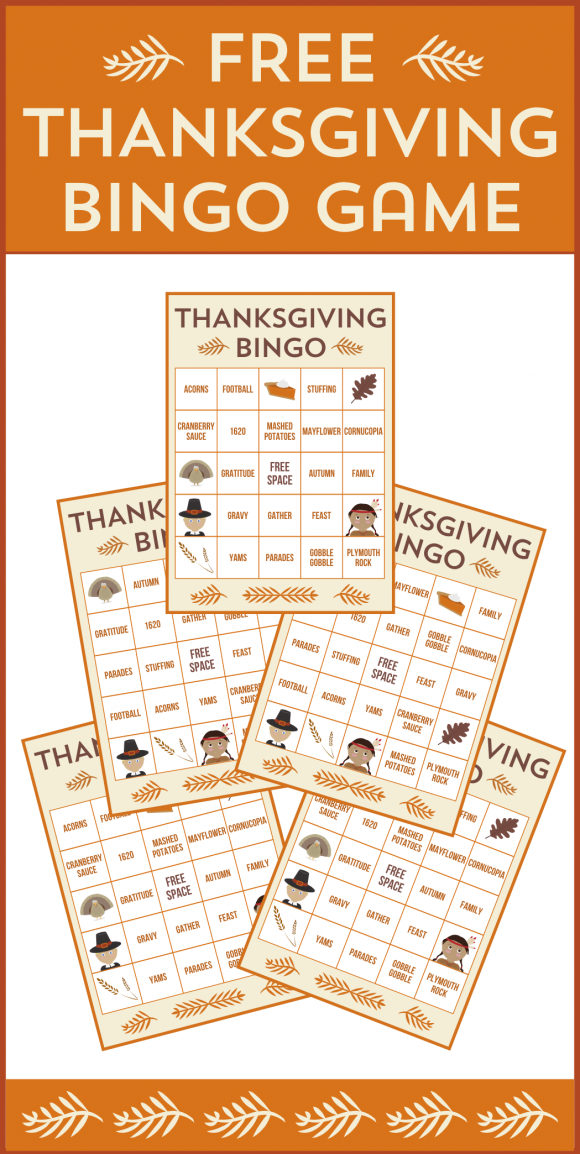 Free Printable Thanksgiving Bingo Cards A Perfect Party 