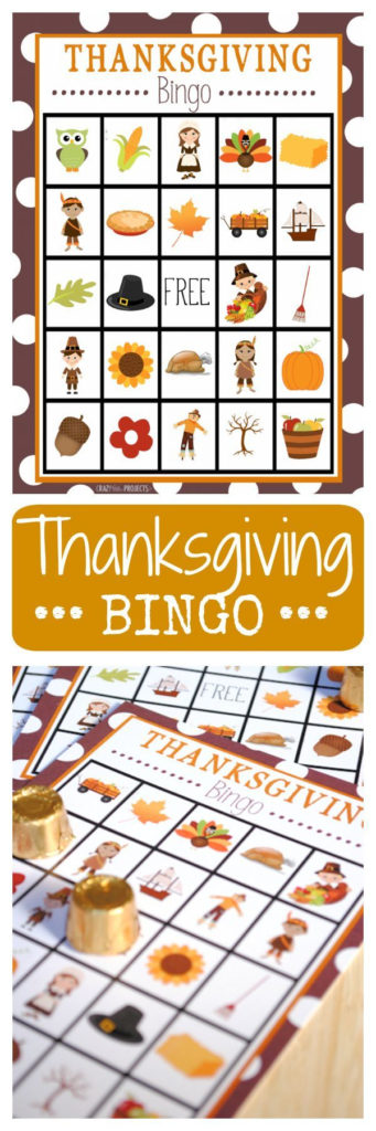 Free Printable Thanksgiving Bingo Game Thanksgiving