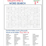 Free Valentine S Day Word Searches Easy Difficult In