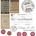 Free Vintage Clipart Bingo Cards Digi Stamps Postage
