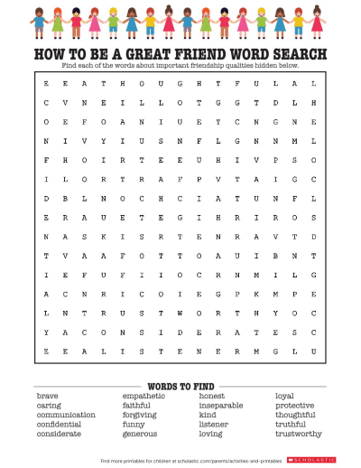 free printable word search ks3