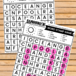 Fun Free Summer Bingo Stamper Printable Word Search For