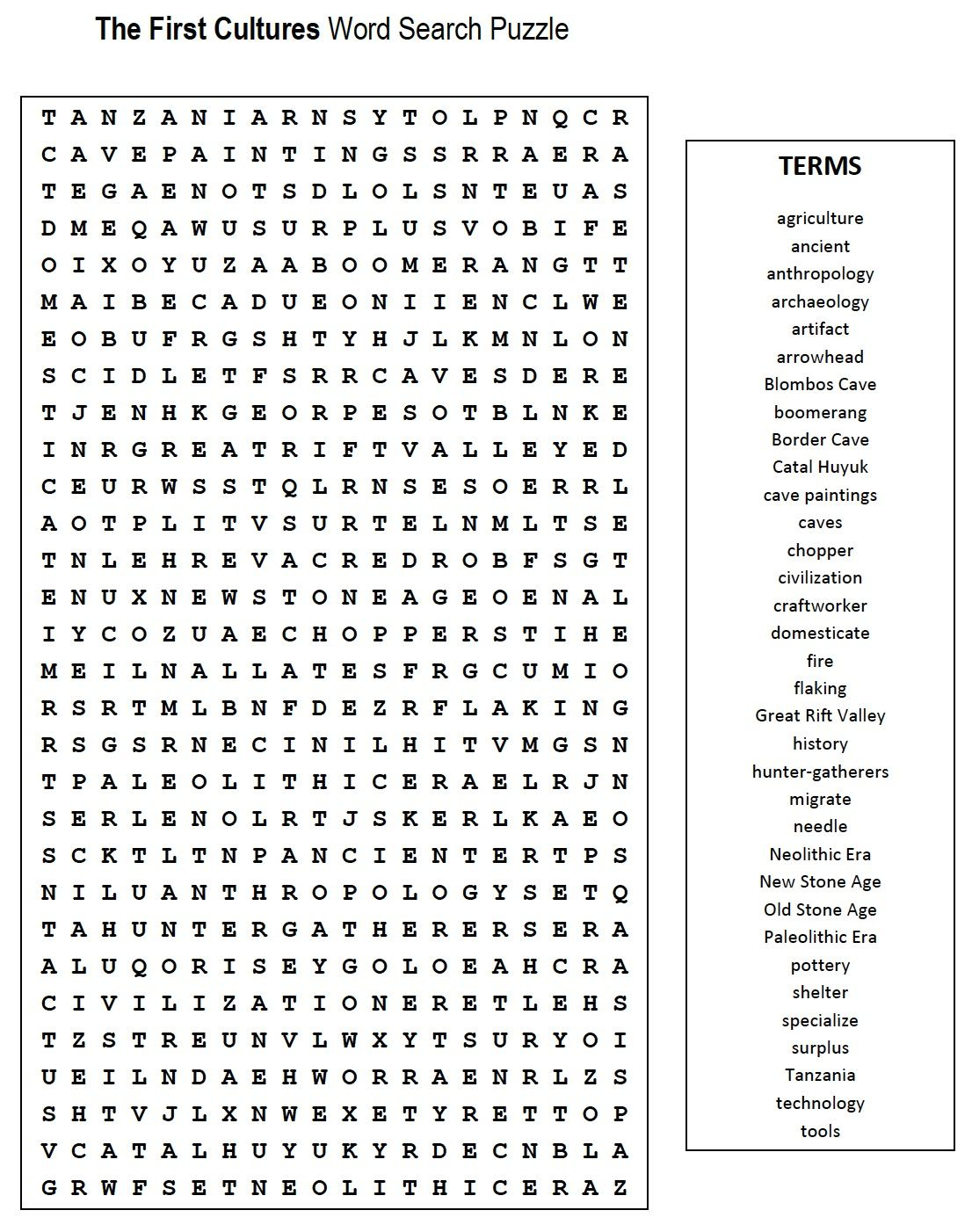 Gutsy 6th Grade Word Search Printable Mason Website