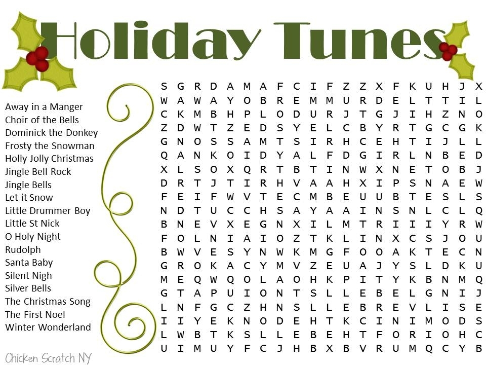 christmas word search printable hard