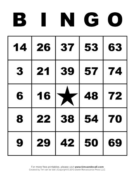 Here s A Set Of Free Printable Blank Bingo Cards For