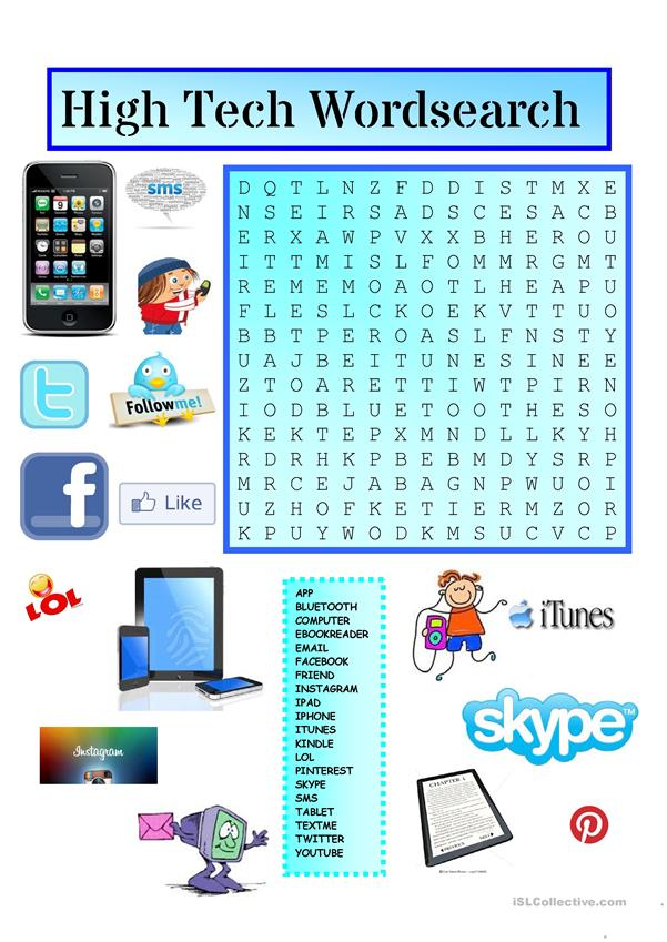 computer parts word search printable