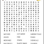 Home Hazards Free Printable Word Searches Word Search