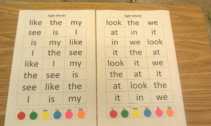 I Created This Sight Words Activity For My 4 Year Old 