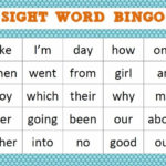 Image Result For Sight Words For 4 Year Olds Sight Word