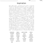 Inspiration Word Search Wordmint Word Search Printable