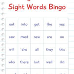 Kindergarten Dolch Sight Words Bingo Free Printable