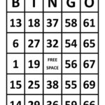 Large Print Bingo Sheets Etsy