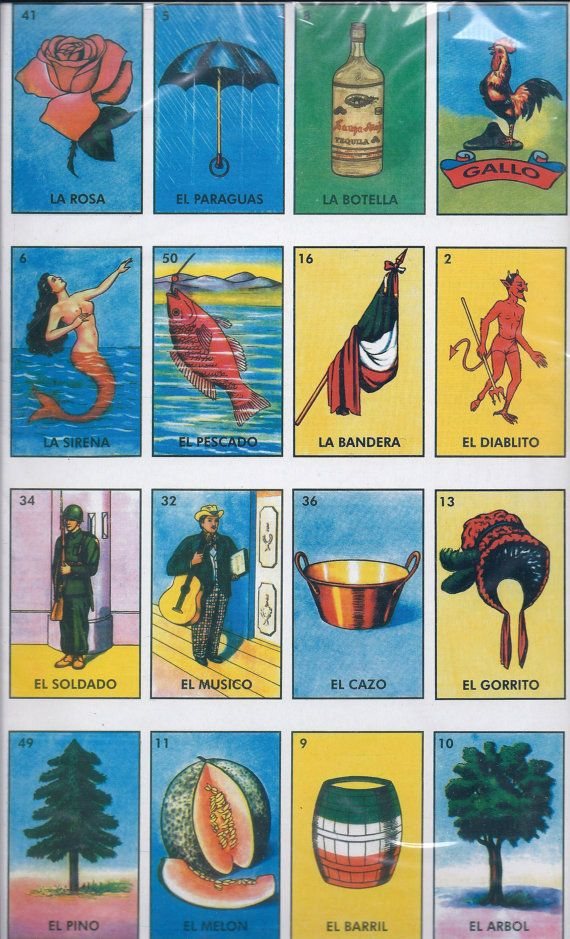 Loteria Mexican Bingo Cards Printable Bingo Cards To 