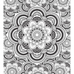Mandala Pattern DIY Print At Home Digital Download Colouring