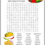 Mexican Foods Word Search Puzzle In 2020 Food Words