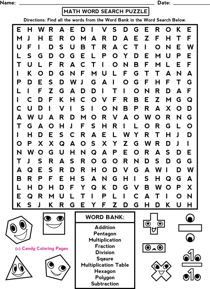 Middle School Math Puzzle Worksheets Math Puzzles Image 