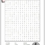 October Word Search Monster Word Search