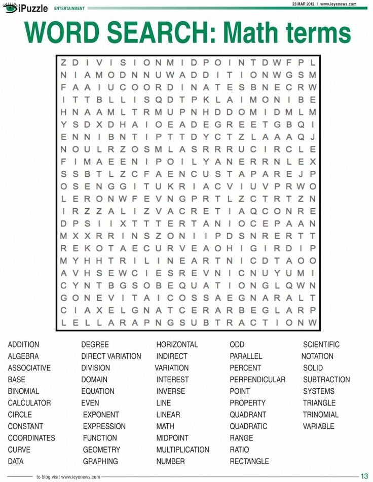 free printable word search ks3