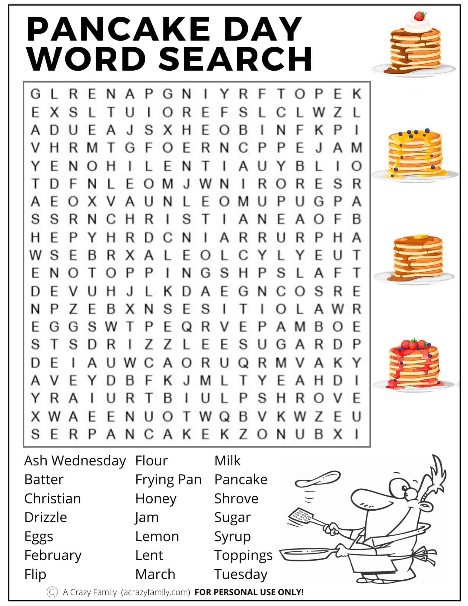 Printable Word Search