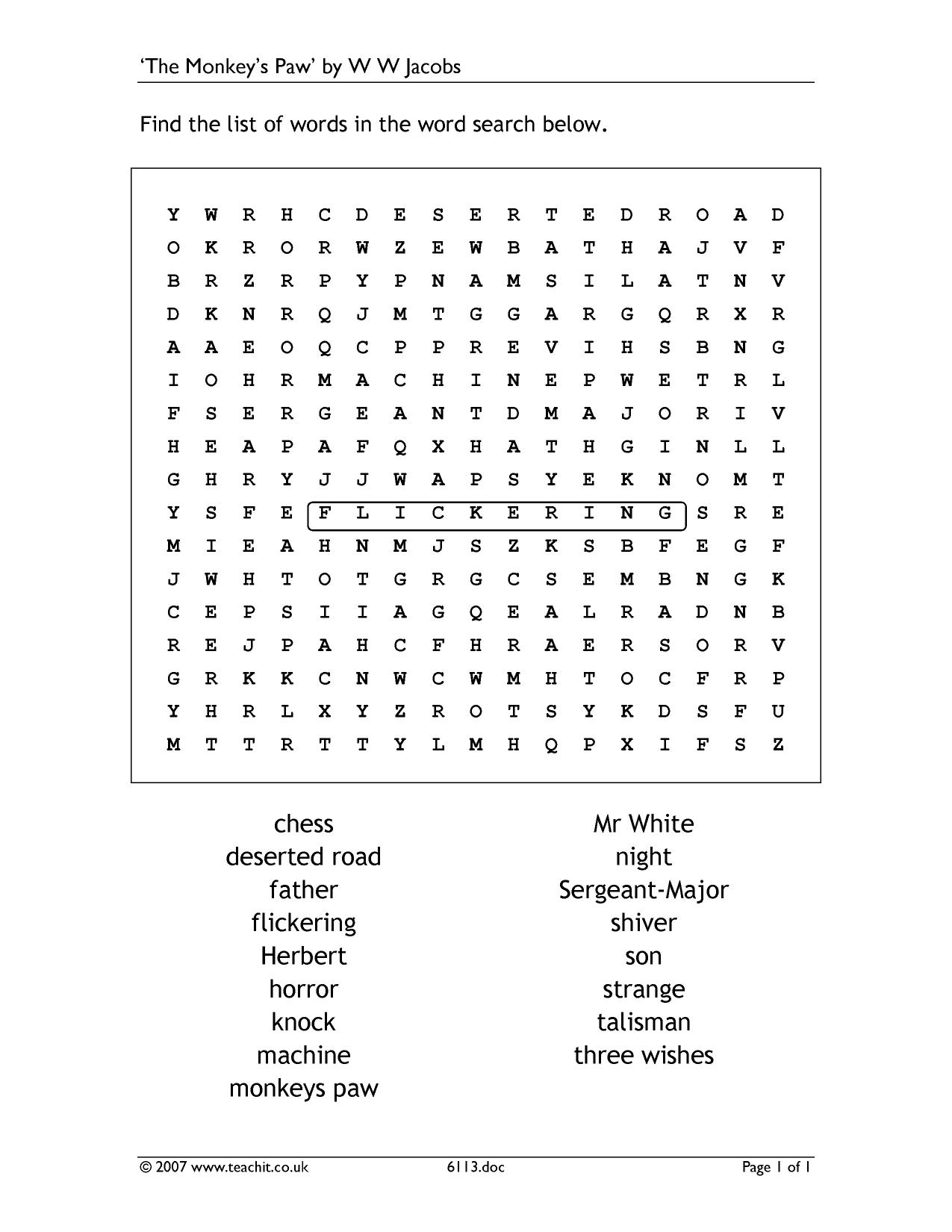 ks3-english-worksheets-printable