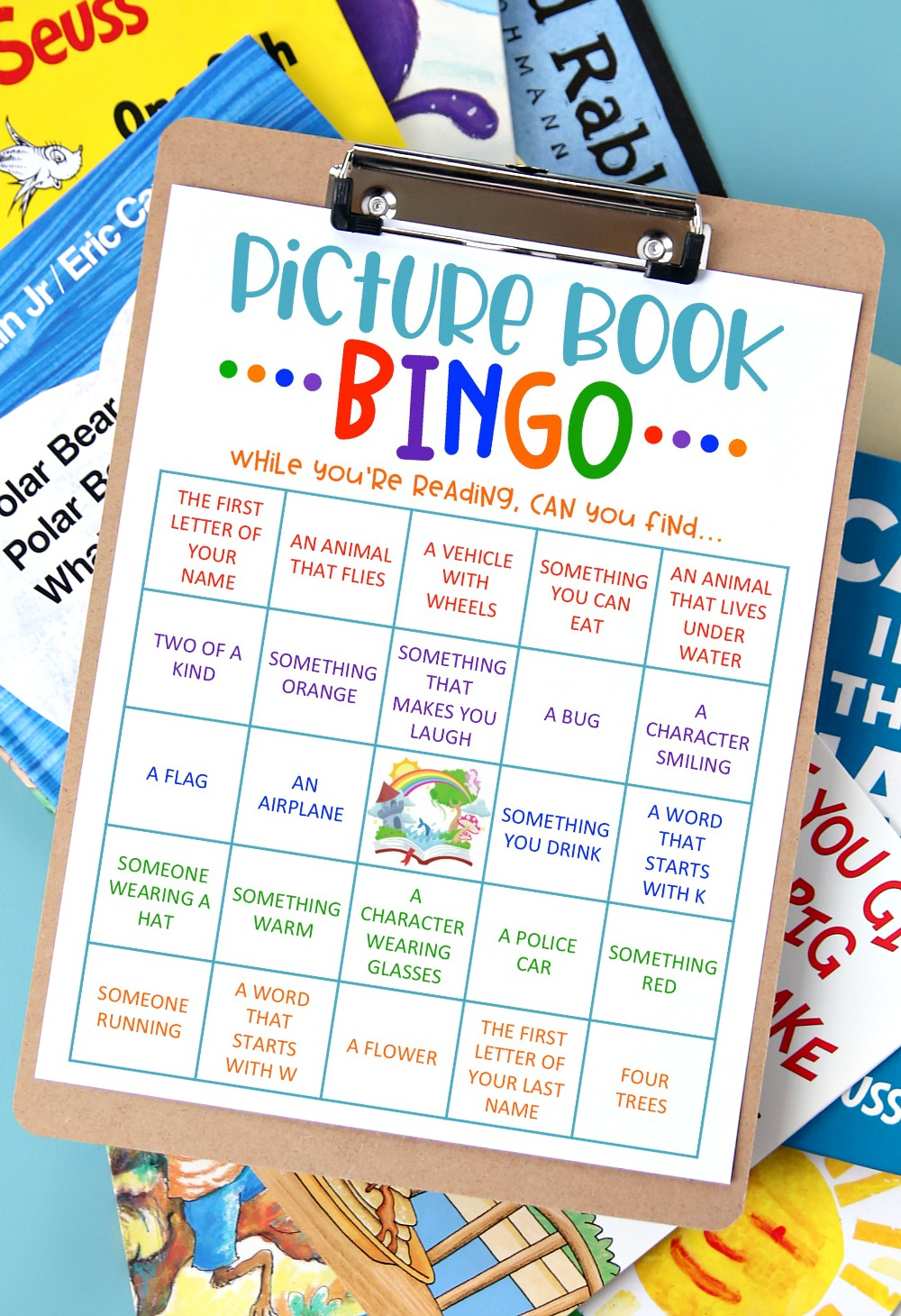 Picture Book BINGO Free Printable Free Printable Happy 