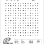 Pizza Word Search