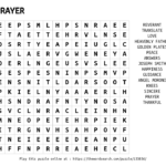 PRAYER Word Search