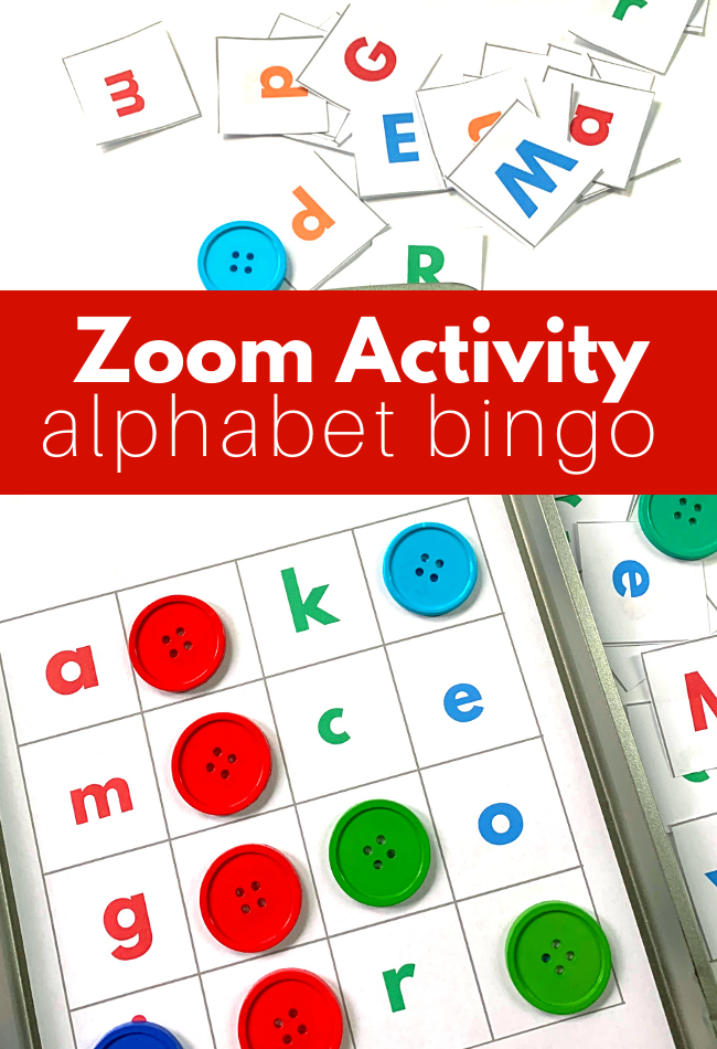PreK Zoom Activity Alphabet Bingo No Time For Flash Cards