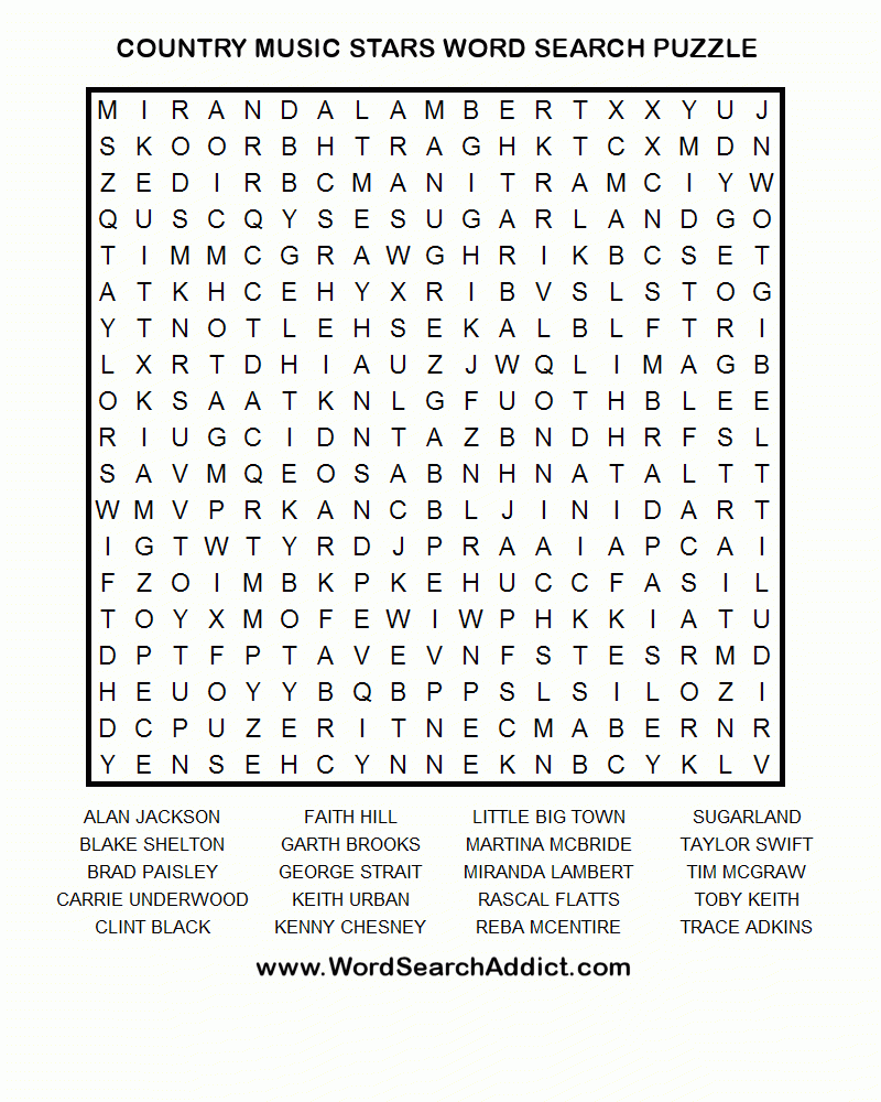 Print Out One Of These Word Searches For A Quick Craving 
