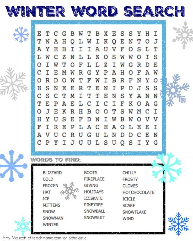 Print This Free Holiday Word Search For Kids Holiday 
