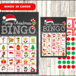 Printable 20 Christmas Bingo Cards Printable Christmas