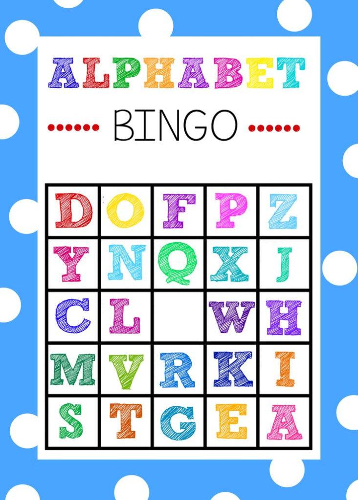 Printable Alphabet Bingo Games For Kindergarten